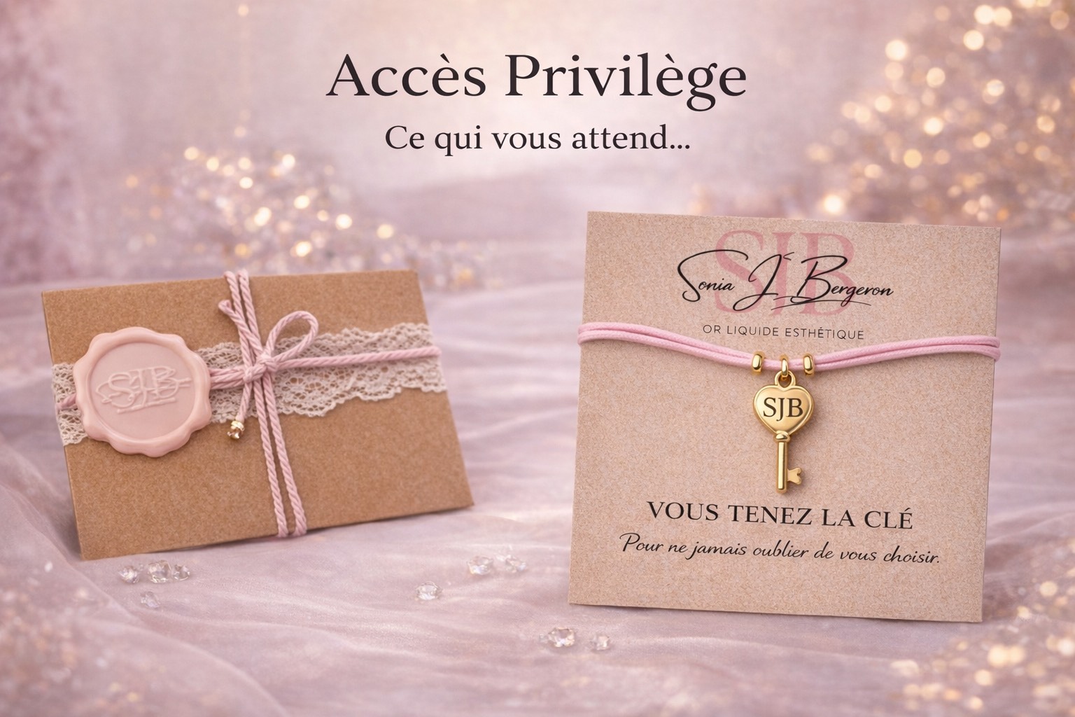 Bracelet Accès Privilège - Vous tenez la clé